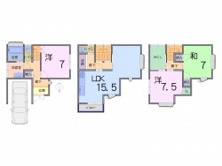 リビングコメント１ 【桃山エリア】京阪・近鉄の2沿線利用可能◎駅まで徒歩10分以内！！2026年2月リフォーム済★
