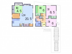 リビングコメント１ 【桃山東エリア】令和8年4月リフォーム完了予定★駐車2台スペース有◎LDKが広々とした20帖以上でゆったりお過ごしいただけます！！