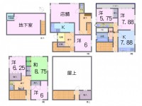 リビングコメント１ 【桃山エリア】近鉄『近鉄丹波橋』駅まで徒歩2分の駅近★コンビニ・スーパーが徒歩6分の生活便利地◎好立地の店舗付き住宅◎